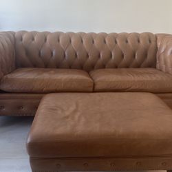 Roger + Chris Chesterfield Sleeper Sofa with Ottoman