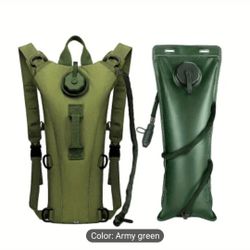 Green Military Style Camel Back 3 Liter 