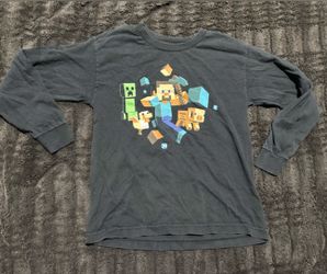 Boys Minecraft Long Sleeve Shirt 