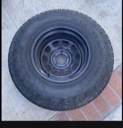 1 X 31x10.50r15LT 5x5 5x127 All Terrain Wheel Rim With Good 80% Tire!!!!!!!