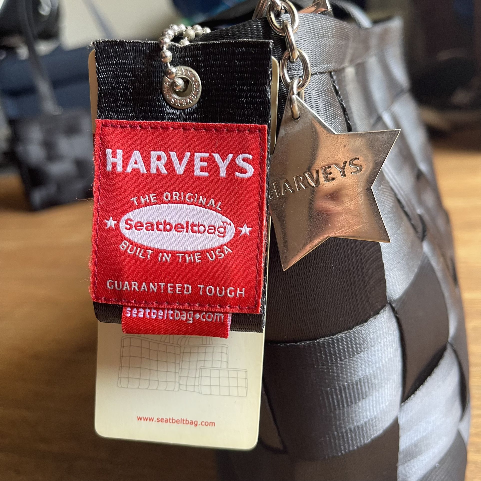 Harvey’s Black Seatbelt Bag Purse