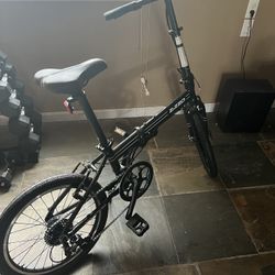 ZiZZO Urbano 24lb Lightest Aluminum Frame Genuine Shimano 8-Speed 20-Inch Folding Bike - Space Gray