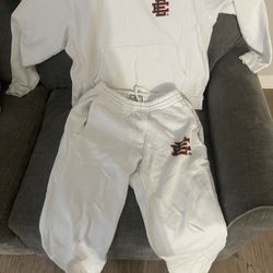 White Eric Emanuel Sweat Suit 