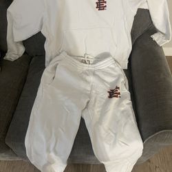 White Eric Emanuel Sweat Suit 