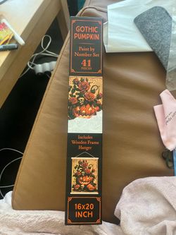 Gothic Pumpkin Paint by Number Set