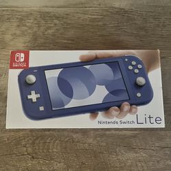 Blue Nintendo Switch Lite - Brand New!