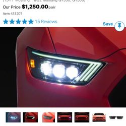 2015-2017 Ford Mustang AlphaRex Nova Series Headlights