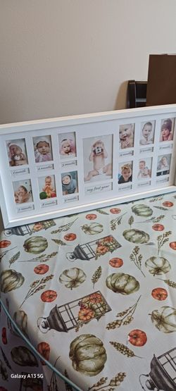 My First Year Photo Frame,12 Months Baby Picture Frame