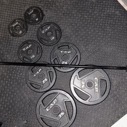 LIKE NEW!! Barbell Weights With Barbell