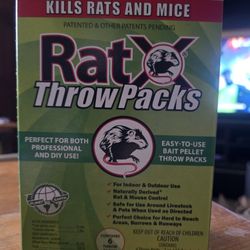🆕️RAT X THROW PACKS- FOR ALL RATS AND MICE. INDOOR AND  OUTDOOR USEPET SAFE .