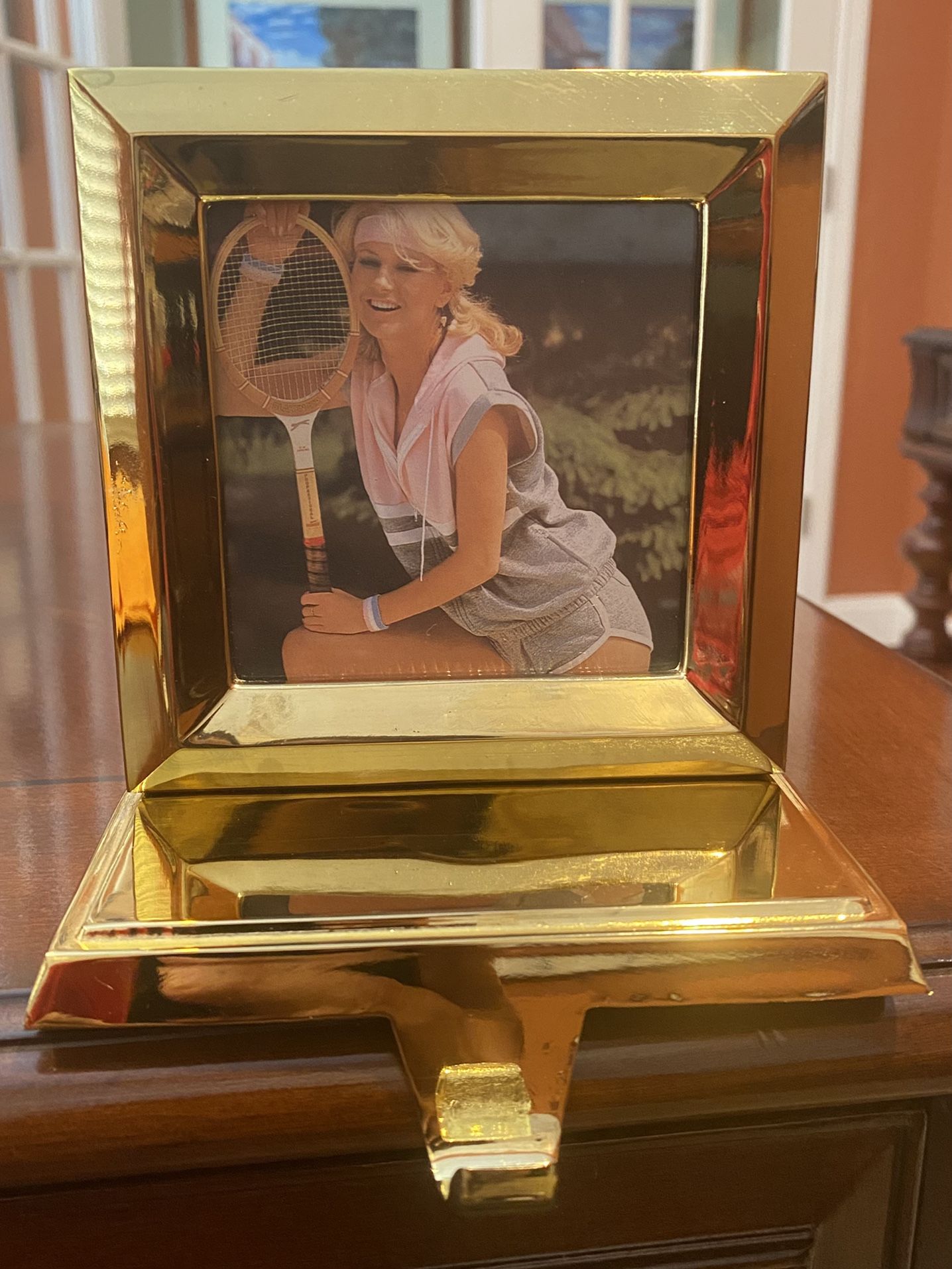 Frame Stocking Holder Brass