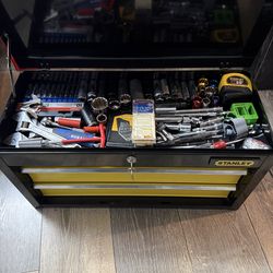 Tools box Stanley with tools