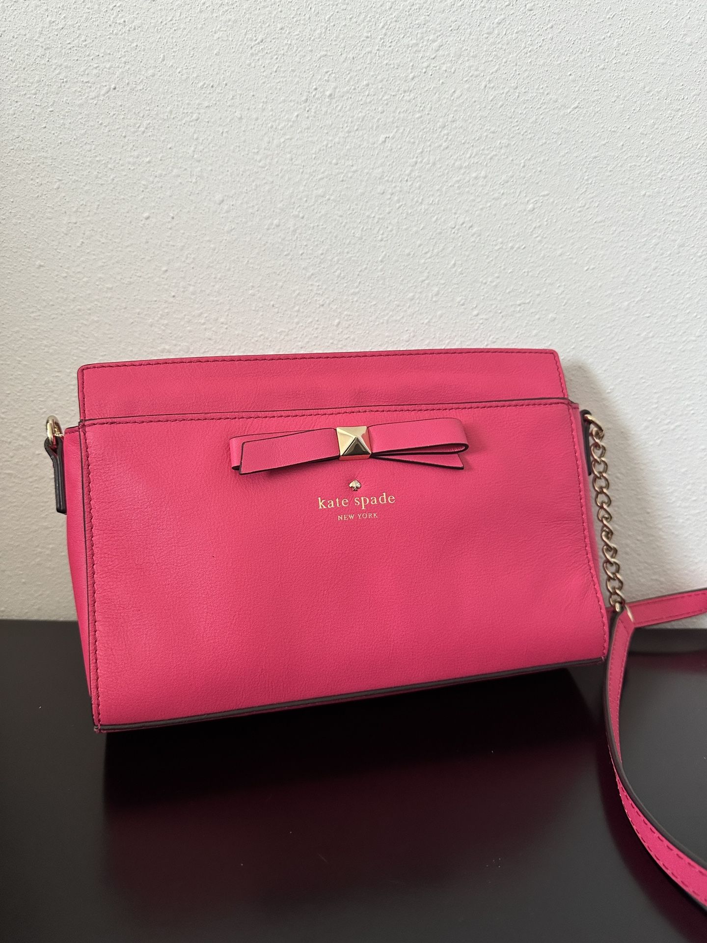 Kate Spade Bow Crossbody Bag – Hot Pink Leather, Fun And Perfect For Summer