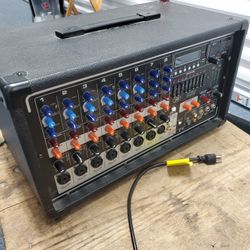 Peavey PVi 8500, an 8-channel powered mixer. 