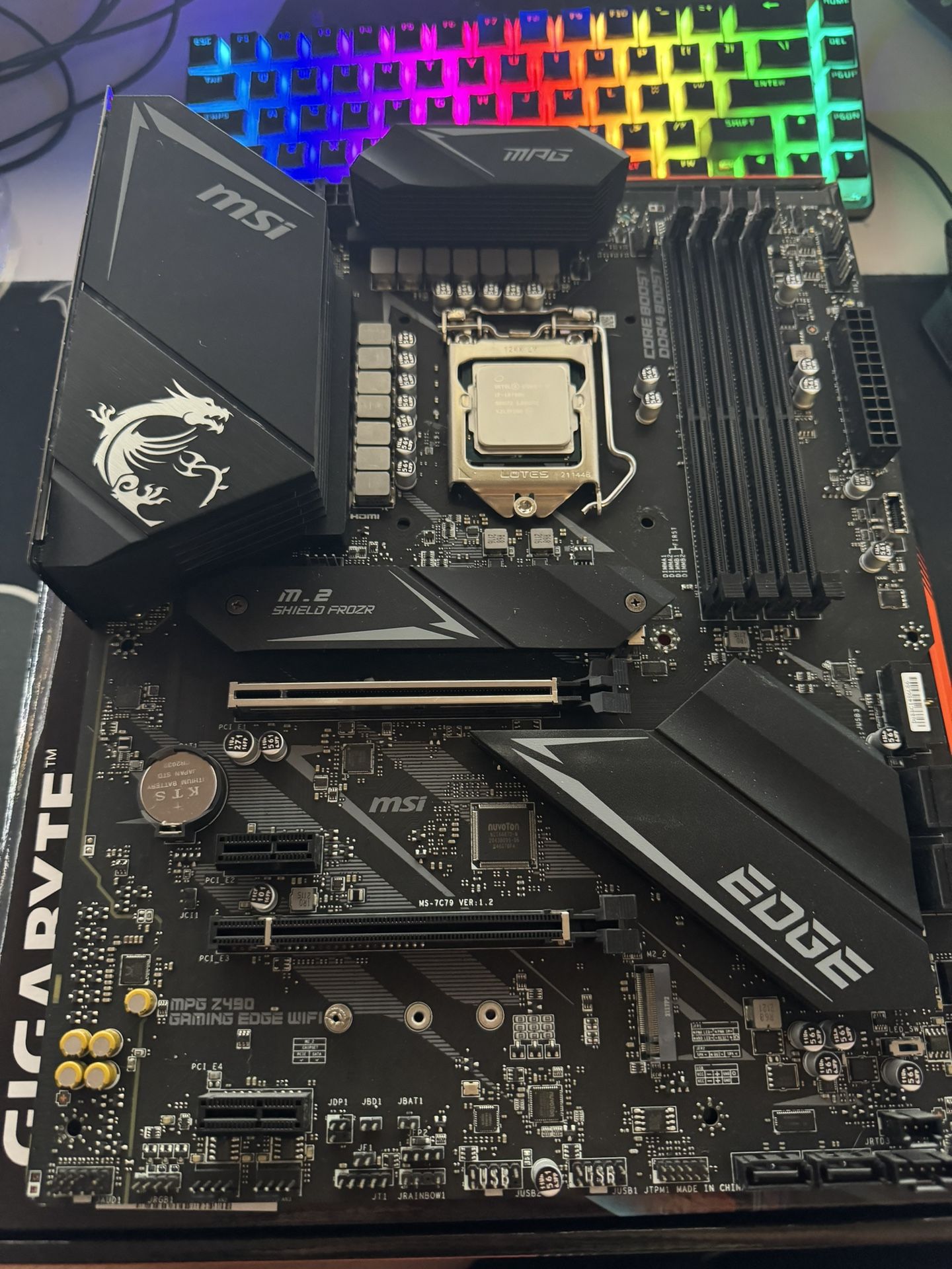 MSI MPG Z490 Gaming Motherboard 