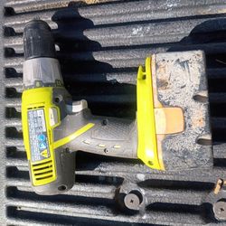 Ryobi 18 V Drill  , Whit Battery 