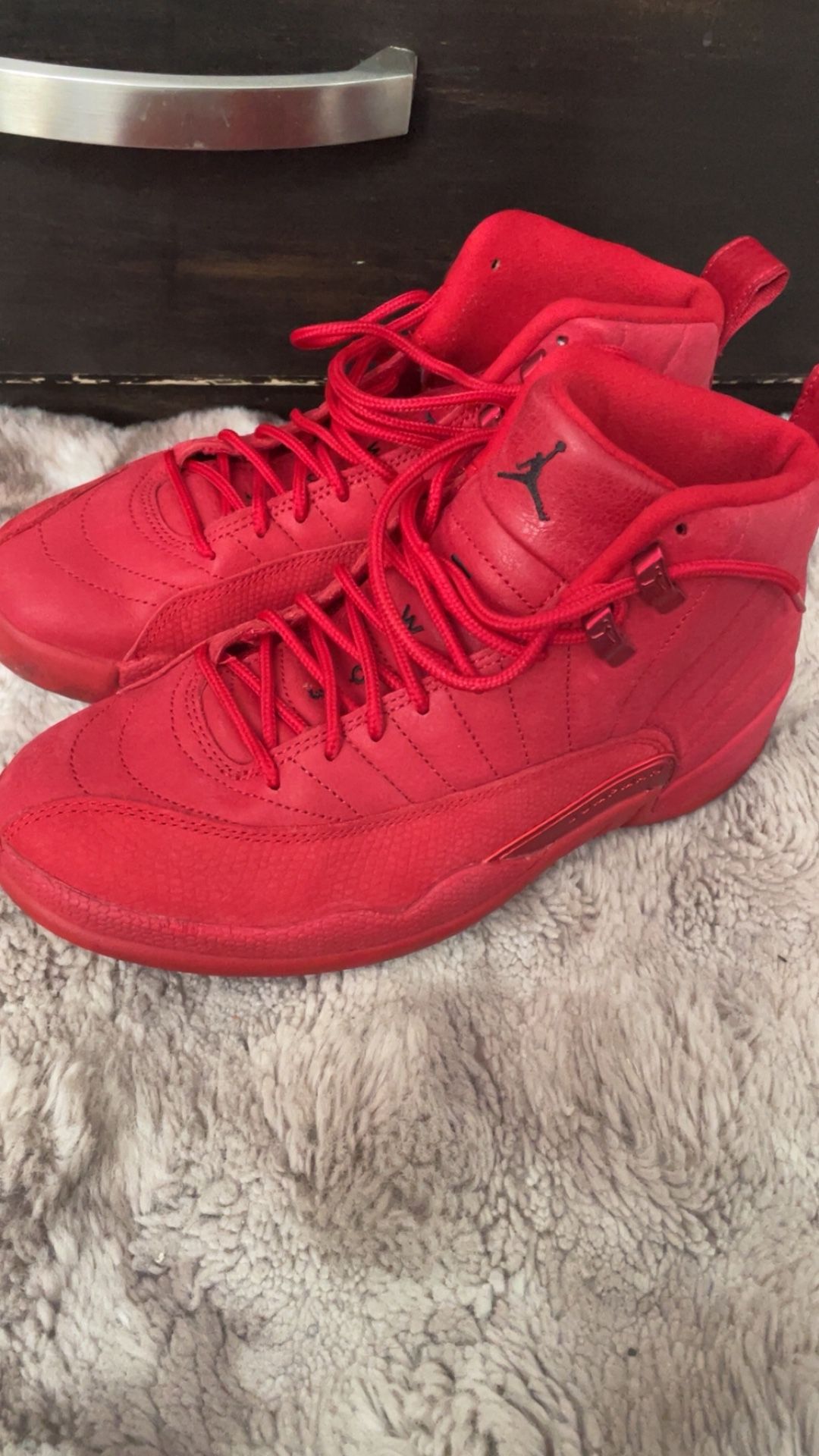 Red Jordan 12 7.5 Men’s