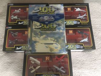 Corgi 100 Years Of Flight Complete Set With Display Stand **Brand New**