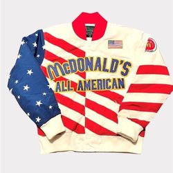Kobe Bryant McDonald All American Varsity Jacket #33 White