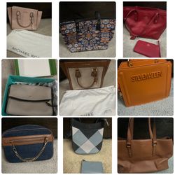 NAME BRAND PURSES AND WALLETS LOT (See description)