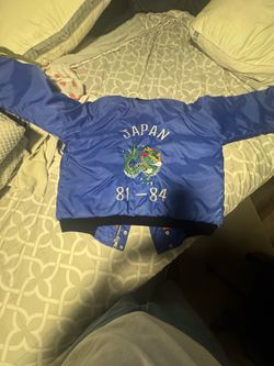 Vintage 1984 Japan Souvenir Jacket Sukajan Dragon Satin Bomber