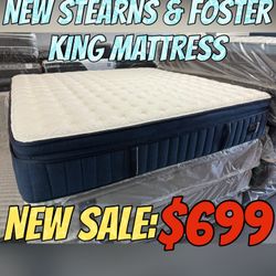 NEW STEARNS & FOSTER KING MATTRESS 