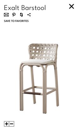 McGuire Furniture Dining Stools set of 5