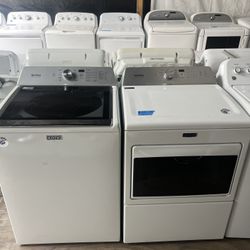 Maytag Washer&dryer Large Capacity Set   60 day warranty/ Located at:📍5415 Carmack Rd Tampa Fl 33610📍