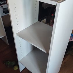 2 Of Them Solid Wooden Shells With 3 Shelves Like New 