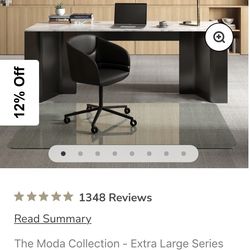 Vitrazza Glass Office Chair Mat