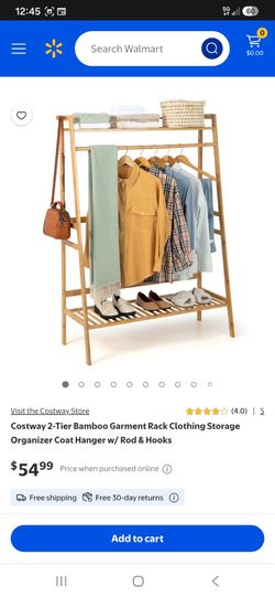 Bamboo garments rack