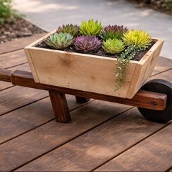 Mini Wheel barrow Planter