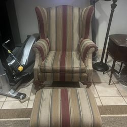 Antique Wing Back Chair