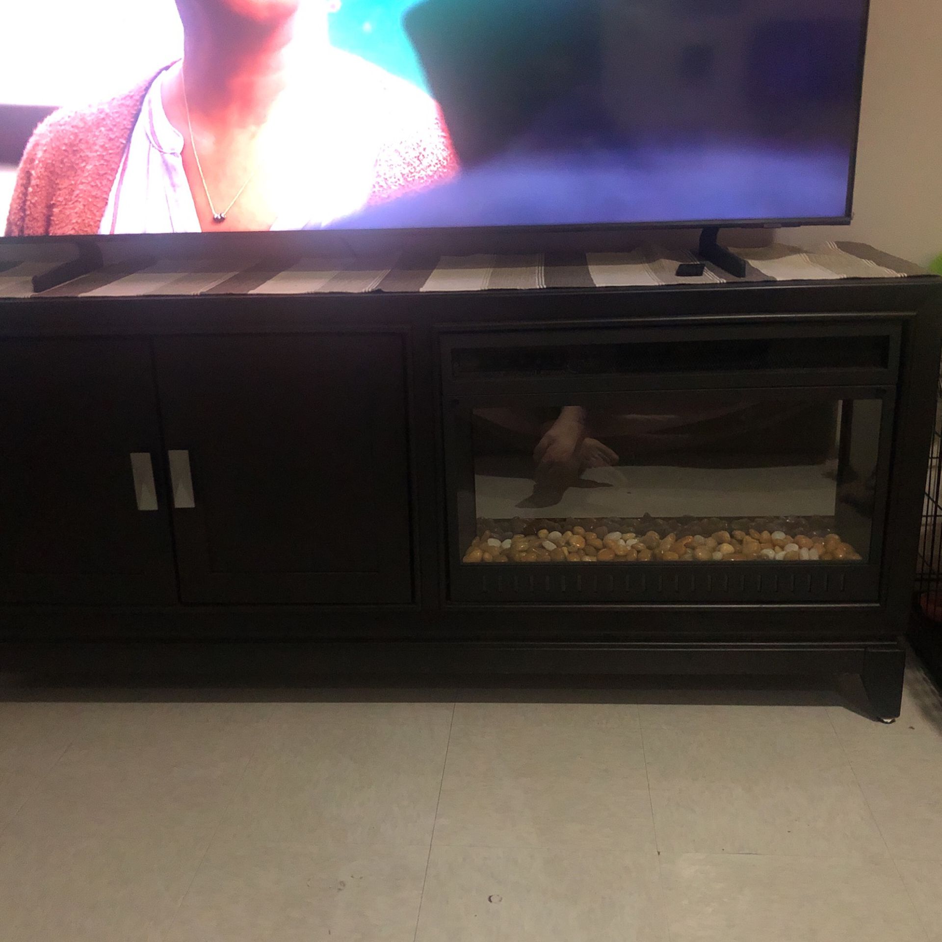 Fire Place tv Stand No Damage Fire Place beautiful 