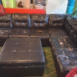 L Shape Sofa With Ottoman 