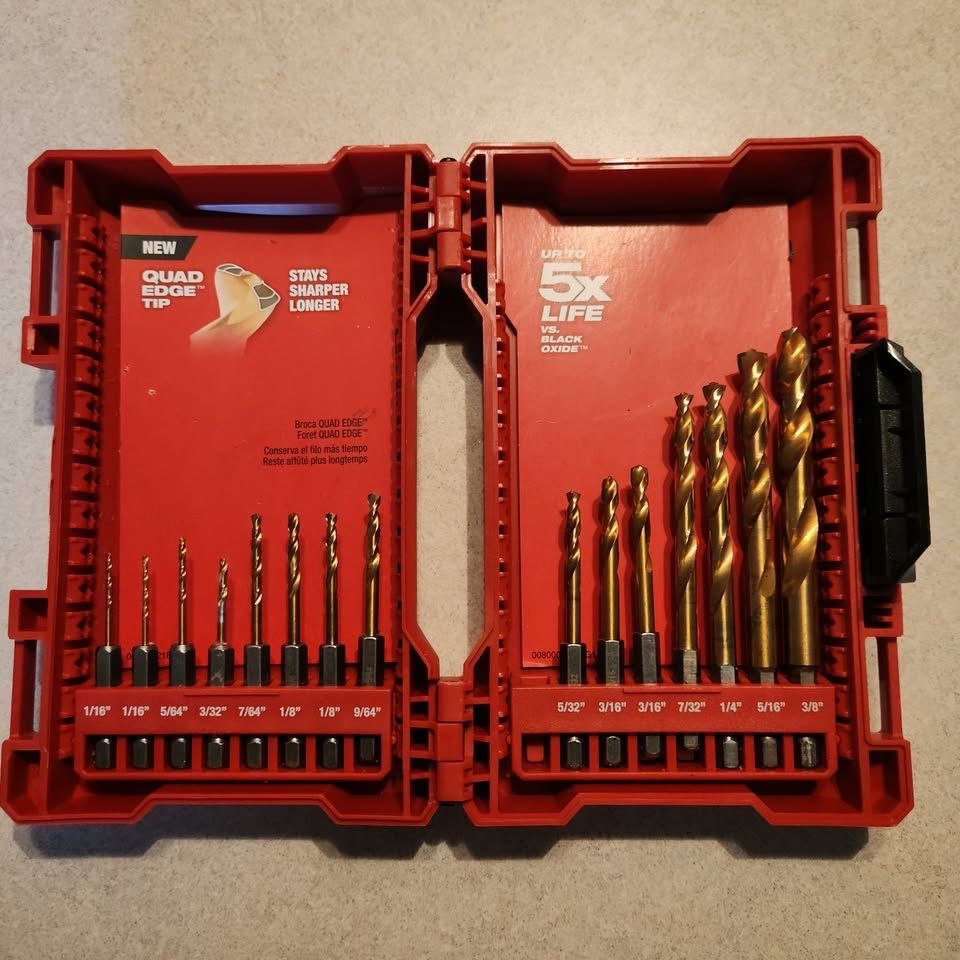 Milwaukee Shockwave Impact Duty Titanium Drill Bits 15-Piece