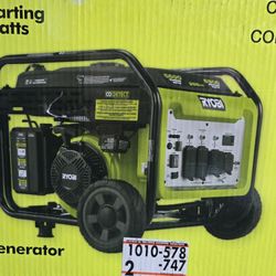 Ryobi 6500-Watt Gasoline Powered Inverter Generator with CO Shutdown & Idle Down Technology