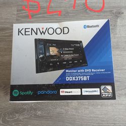 Kenwood DDX375BT Head Unit (Brand New)