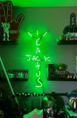 Cactus Jack Travis Scott neon sign