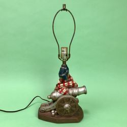 Vintage Mid Century Chalkware Lamp