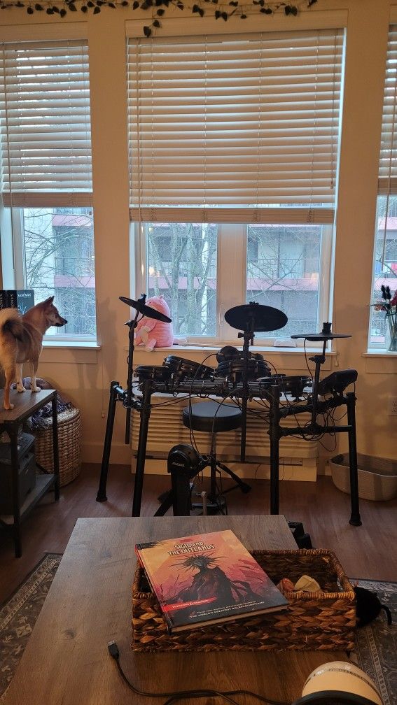 Electronic Drum Kit - Alesis Nitro Mesh + Stool, Hradphones, and Sticks