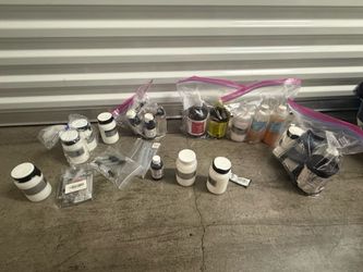 Professional Silk Painting Supply Lot – Dyes, Gutta, Bottles & More
