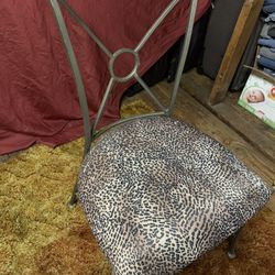 6 Metal Dining Chairs