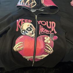 Graphic Zip Up Jacket
