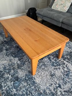 Solid Wood Rectangular Coffee Table