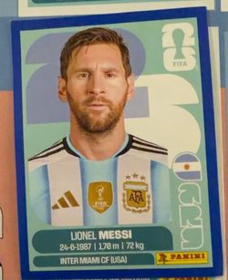 MESSI BLUE PARALLEL PANINI 2026