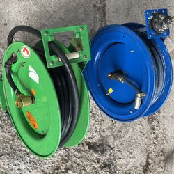 Two Industrial Air Hose Reels For Both 