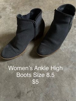 Women’s Ankle High Boots Size 8.5