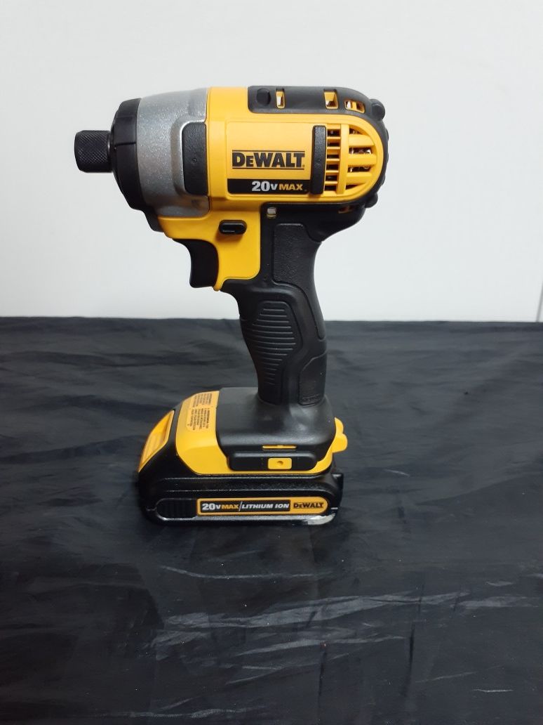 Dewalt 20v 1/4" Cordless Impact Driver (TOOL AND BATTERY ONLY) firm.