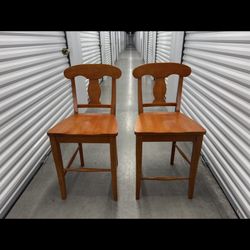 2 Wooden Chairs